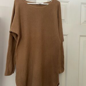 Michael Kors Tan Women's Long Crew Neck Sweater M
